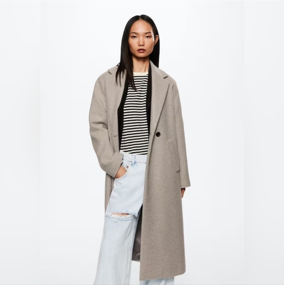 Mango Oversized Wool Coat